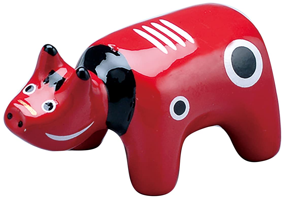 Amazon | 会津漆器 箸置（5個組） (赤べこ) | 箸置き